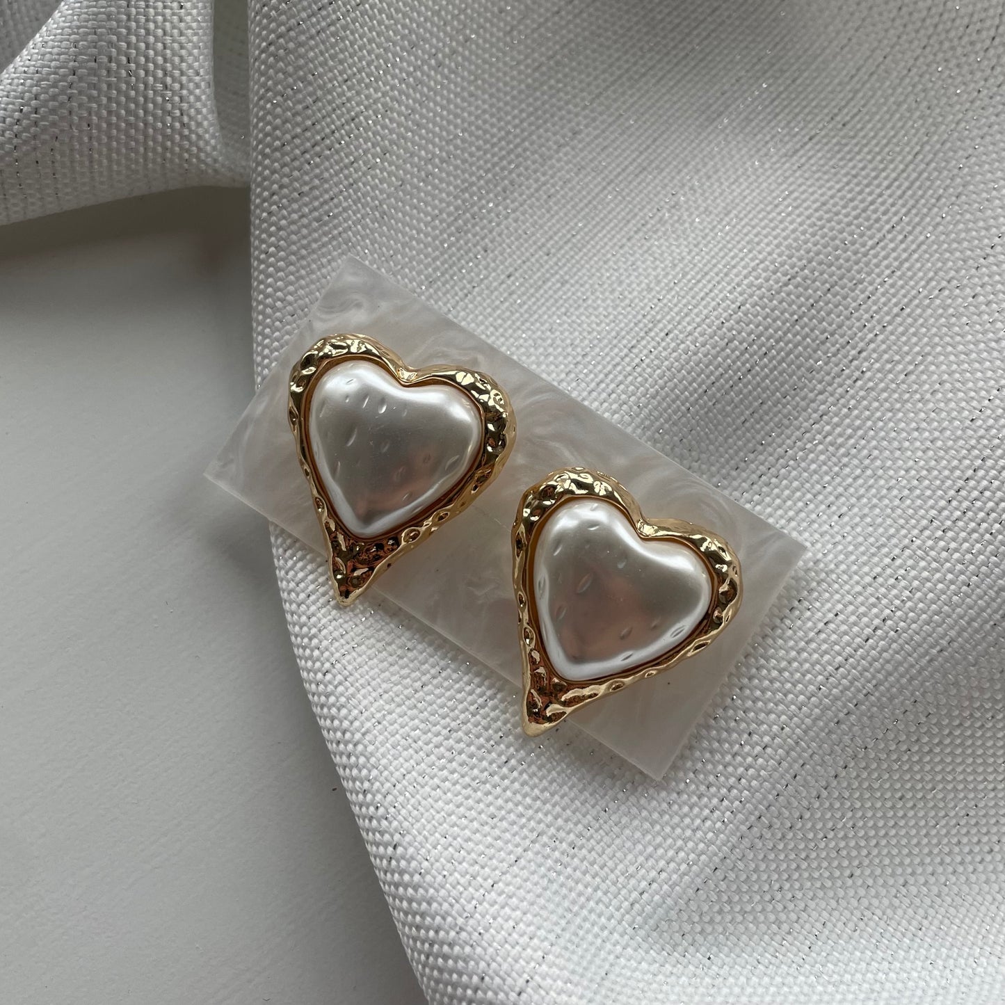 NAYA Pearl Heart Earrings