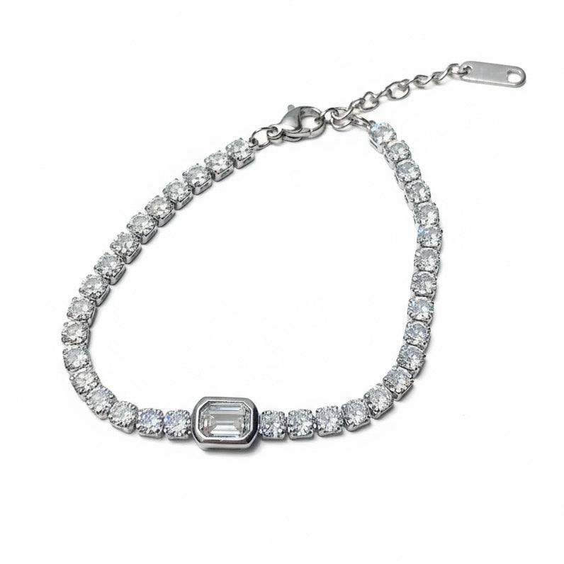 FLORENCE Tennis Bracelet- 925 Silver