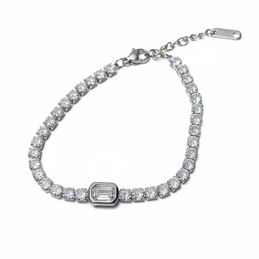 FLORENCE Tennis Bracelet- 925 Silver