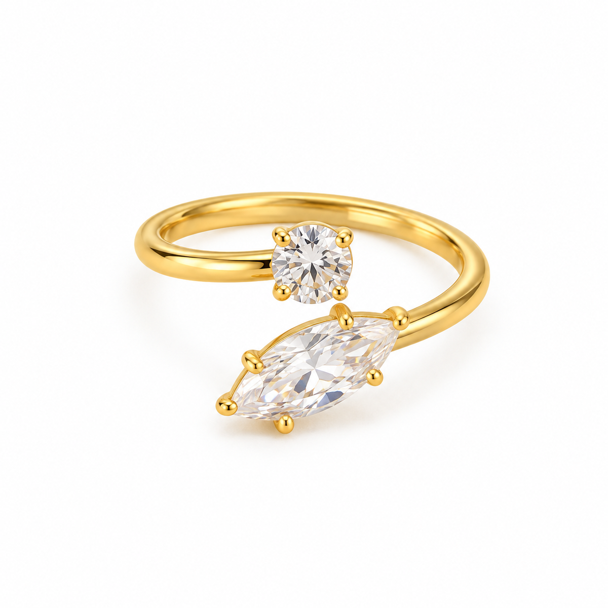 Jet’aime Ring - 18K Gold Plated