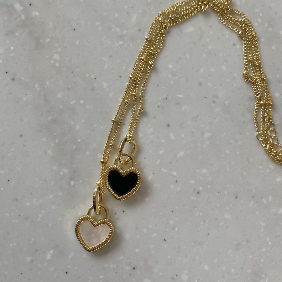 HATTIE Heart Necklace- 18K Gold Plated