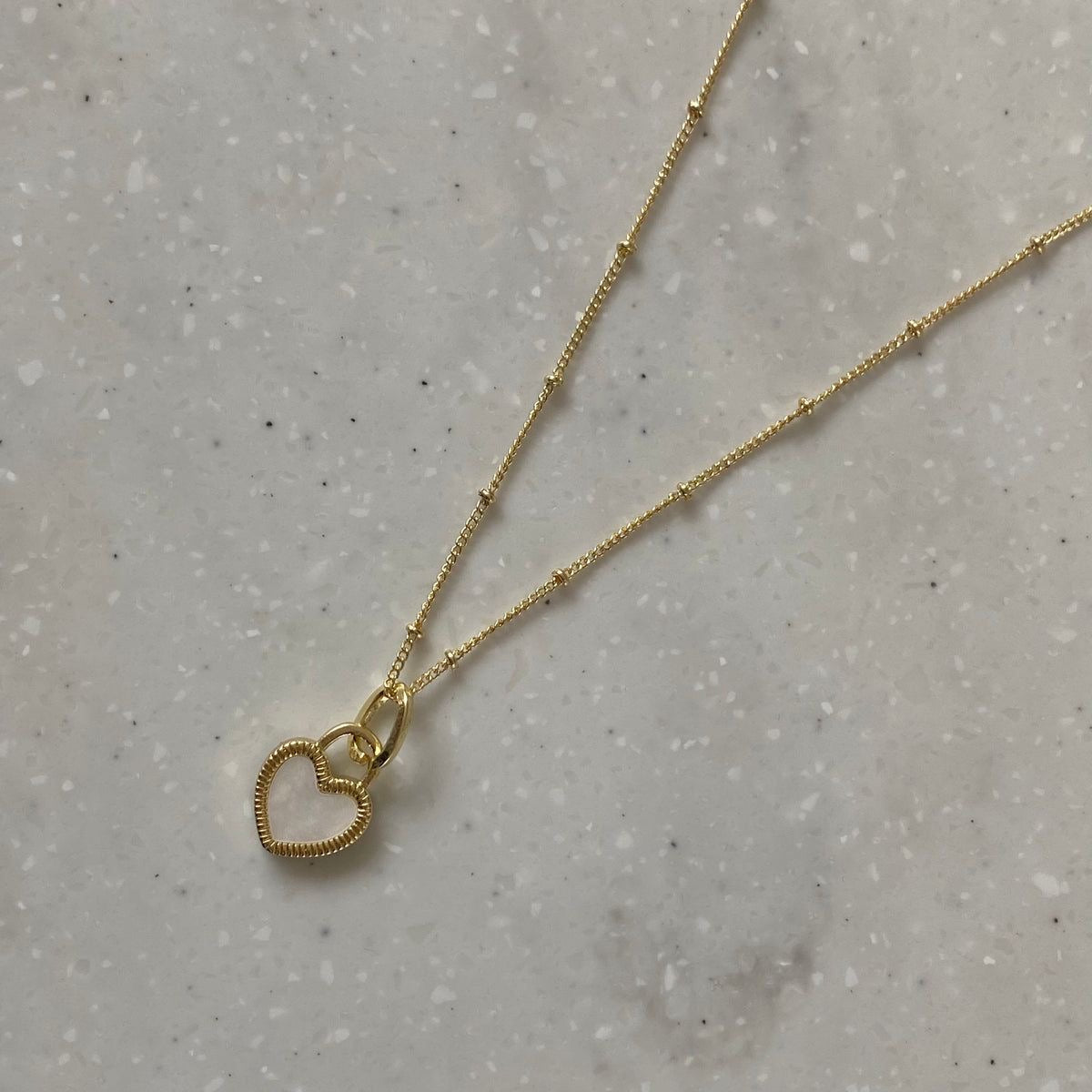 HATTIE Heart Necklace- 18K Gold Plated