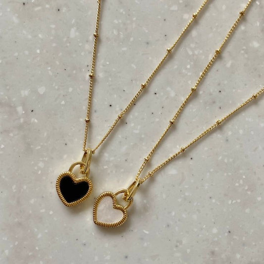 HATTIE Heart Necklace- 18K Gold Plated