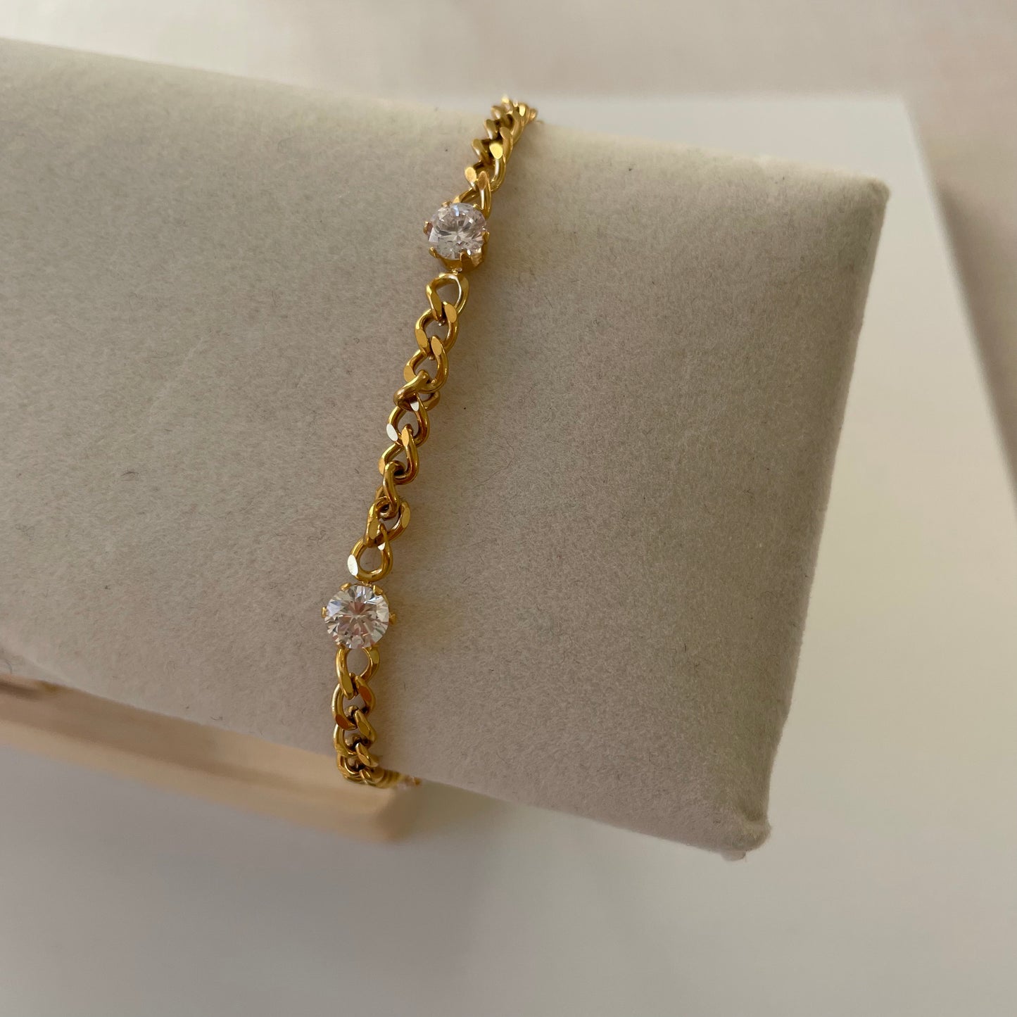 EMMA Diamond Bracelet- 18K Gold Plated