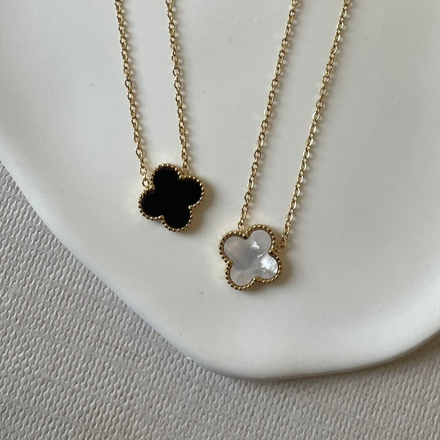 ROSIE Black Clover Necklace