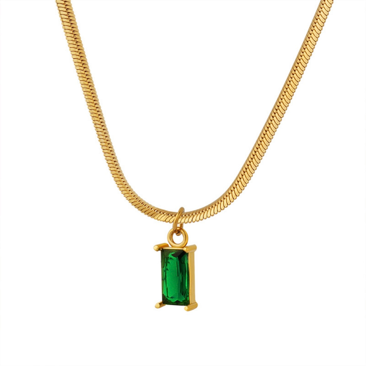 DALLAS Necklace-  18K Emerald Gold Plated