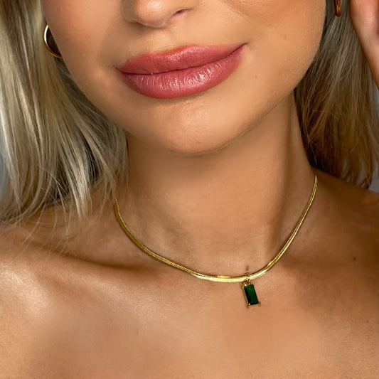 DALLAS Necklace-  18K Emerald Gold Plated